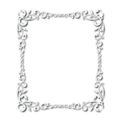 Frame, in the style of an ornament, Vector illustration eps 10, Art.	