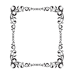 Frame, in the style of an ornament, Vector illustration eps 10, Art.	