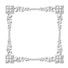 Frame, in the style of an ornament, Vector illustration eps 10, Art.	