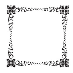 Frame, in the style of an ornament, Vector illustration eps 10, Art.	