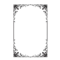 Frame, in the style of an ornament, Vector illustration eps 10, Art.	