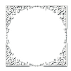 Frame, in the style of an ornament, Vector illustration eps 10, Art.	