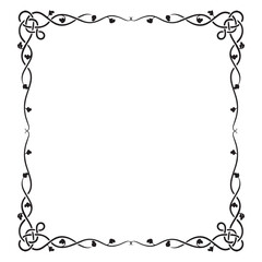 Frame, in the style of an ornament, Vector illustration eps 10, Art.	