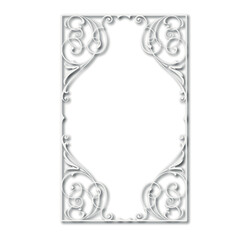 Frame, in the style of an ornament, Vector illustration eps 10, Art.	