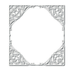 Frame, in the style of an ornament, Vector illustration eps 10, Art.	