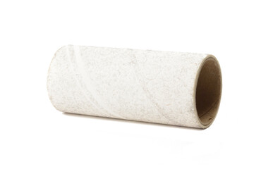dirty clothes roller with green handle on white background