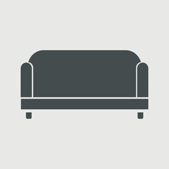 Couch vector icon illustration sign