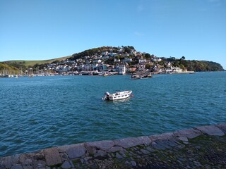 Cute boat in the bay