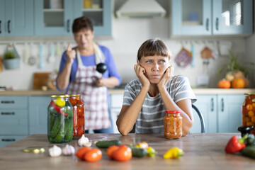 Two women in the kitchen