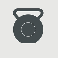 Kettle ball vector icon illustration sign