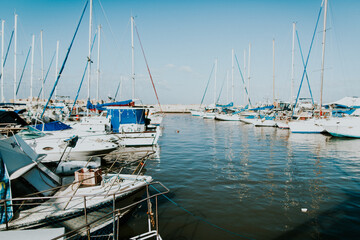 Fototapeta premium boats in marina, Tel aviv