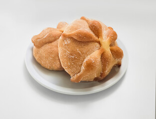 traditional mexican sweet bread called pan de muerto