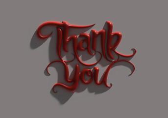 Thank you card design in photoshop