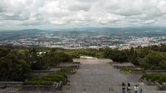 Aerial view of the Sameiro Sanctuary, Portugal
