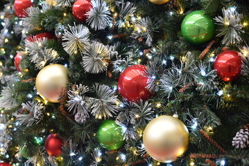 Sapin de Noël scintillant