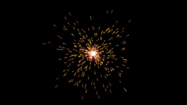 Abstract Colorful Growing Particle Background Animation
