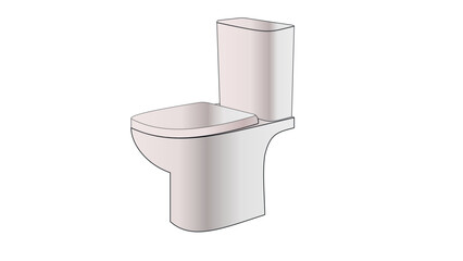 3d Toilet illustration