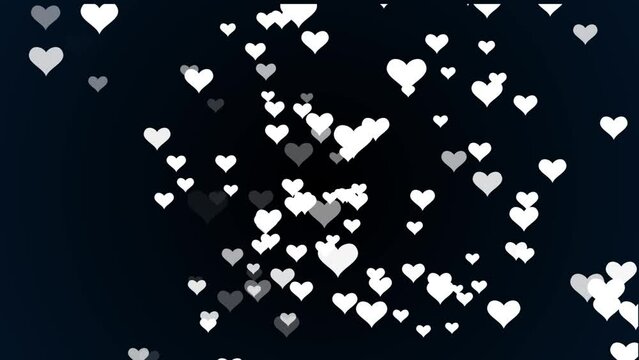 White Heart Background Animation
