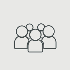 Team vector icon illustration sign