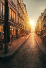 Fototapeta na wymiar Sunrise in Paris
