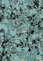 Watercolor seamless pattern, background with a floral pattern. Beautiful vintage drawings of plants, flowers,willow branch, berry, branches, wild grass, quinoa, weed.stylish linear graphic background.