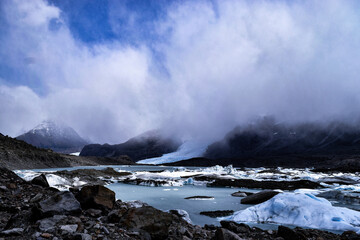 View of Cubo Glacier Calafate Argentina
