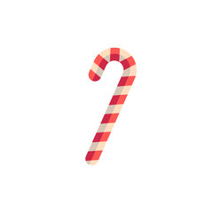 Christmas stick lollipop. Vector graphics in cartoon style