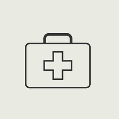 First aid kit box icon