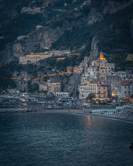 view of the city of Amalfi
