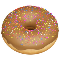 Donut with sprinkles