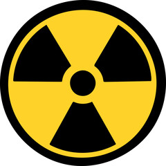 radiation symbol. vector radioactivity alert
