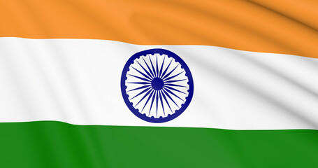 Naklejka premium Flag of India