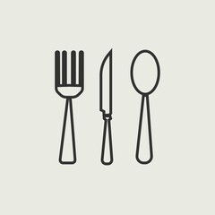 Cutlery spoon icon