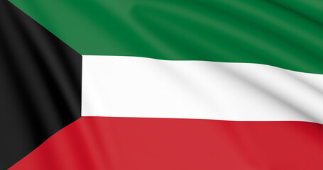 Obraz premium Flag of Kuwait