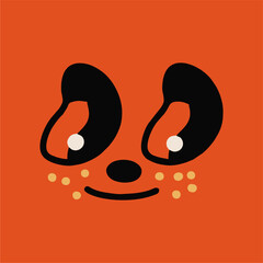 Retro cartoon face and 30s comic book character. Traditional vector emotion elements. Vintage character maker for trend illustration.