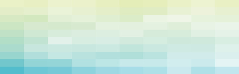 Abstract green and blue gradient rectangles mosaic banner background. Vector illustration.