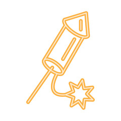 firework rocket neon party