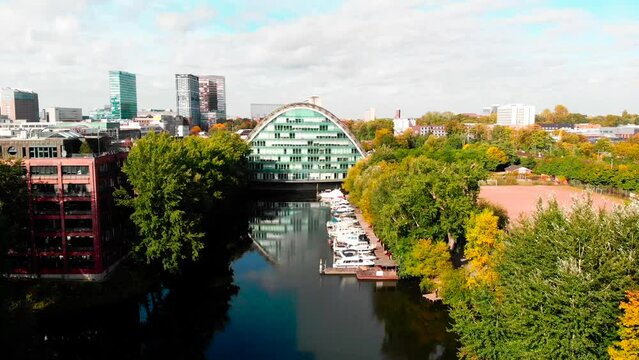 CHRISTA Eventschiff Hamburg Drone Aerial View