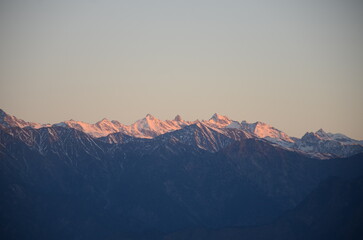 Obraz premium sunrise over the mountains