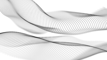 Fototapeta na wymiar Abstract futuristic background. Connection structure. Network connection. 3D rendering.