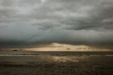 storm on the beach, WESTON SUPER MARE, England