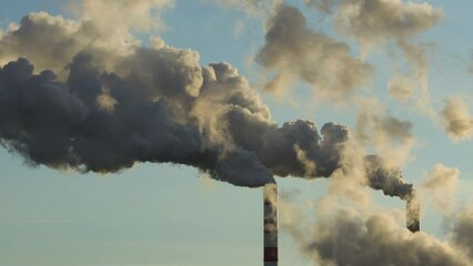 panoramic view of the coal-fired power plant