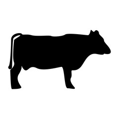 cow icon isolated on white background