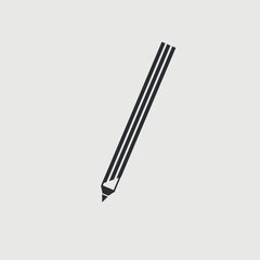 Pencil vector icon illustration sign
