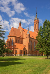 Fototapeta na wymiar Church of Saint Mary in Druskininkai. Lithuania