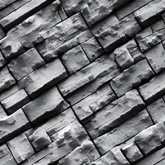 The bricks are seamless and the texture is bumpy.