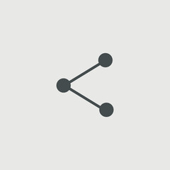Share vector icon illustration sign