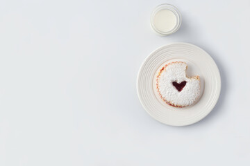 shortbread cookies with a heart