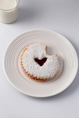 shortbread cookies with a heart