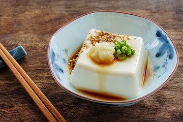 Japanese Hiyayakko (chilled tofu)